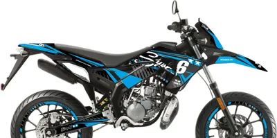 Zdjęcie produktu dla Zestaw grafik Stage6 Blue Deco dla Derbi X-treme 2018-2020