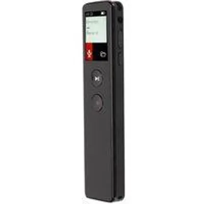 Imagen del producto de Grabadora de voz digital con Bluetooth: control con un solo botón, 16 GB de memoria, ajuste de volumen. Ideal para el uso diario