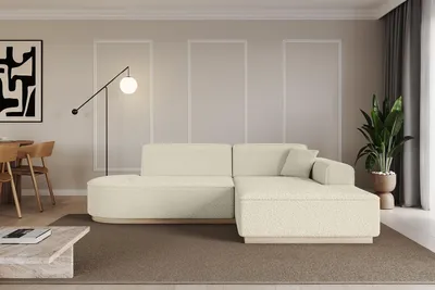 Produktbild von ALTDECOR Ecksofa in L-Form IREA-L1 232x165x80 cm Beige Corner Sofa Eckcouch Couch Wohnlandschaft Cauchsofa