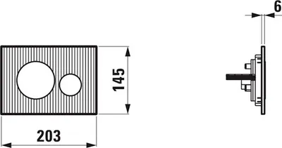 Produktbild von Laufen H9001160040001 Betätigungsplatte MOONDANCE INEO mit