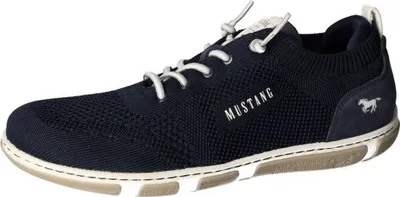Produktbild von Mustang Damen Sneaker Schnürung trendig Halbschuhe sportlich 1488-303, Größe:38 EU, Farbe:Blau