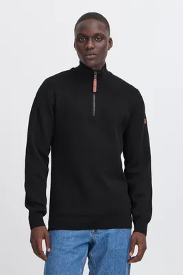 Produktbild von Blend BHMFINTOS Herren Strickpullover Troyer Feinstrick Pullover Baumwollmischung regular fit