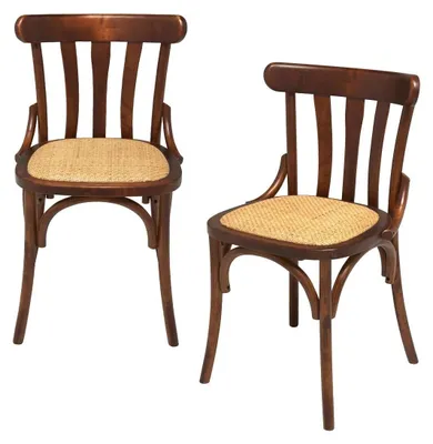 Image de SIGNATURE - Lot de 2 Chaises en bouleau massif ESTAMINET