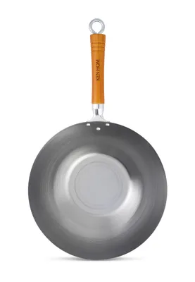 Immagine prodotto di Ken Hom Classic Karbonstahl Wok mit Holzgriff, 31 cm