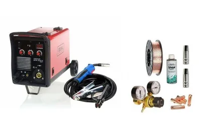 Produktbild von Inverter Halbautomatische Schweißgerät MIG/MAG/MMA/FLUX 230/400 Tecnomig 200/2 5