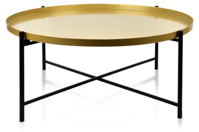 Obrázek produktu pro Konferenční stolek Lucas Black and Gold 76 cm