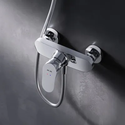 Produktbild von AM.PM Duscharmatur Einhebel Brausebatterie Chrom Armatur Mischbatterie Brausearmatur Brausebatterie Wasserhahn Bad Mischbatterie Dusche