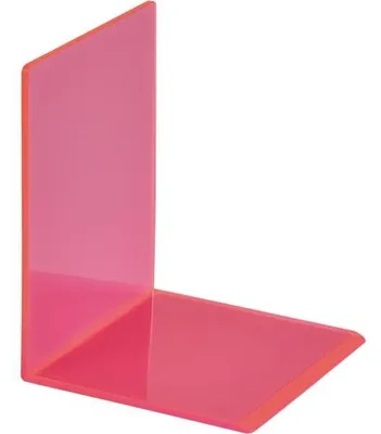 Obrázek produktu pro MAUL akrylový stojánek na knihy 10 x 10 x 13 cm průhledný růžový