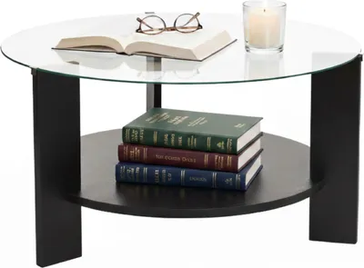 Produktbild von Canevino - Couchtisch, 75x75x40h cm Schwarz, Rund