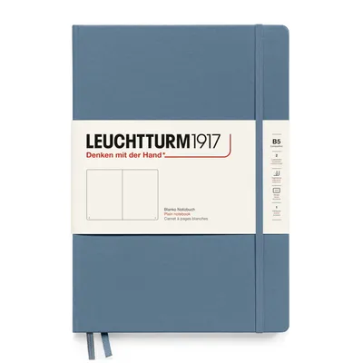 Produktbild von Leuchtturm1917 Notizbuch B5 Hardcover stone bue blanko