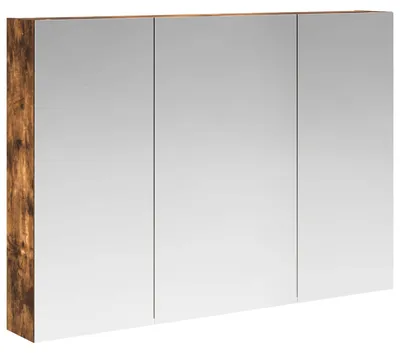 Obrázek produktu pro vidaXL Zrcadlová skříňka do koupelny, kouřový dub, 100 x 14,5 x 70 cm
