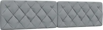 Obrázek produktu pro Polštář na čelo postele světle šedý 200 cm textil