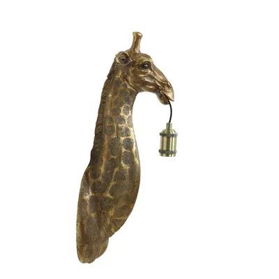 Produktbild von Light & Living - Wandlampe Giraffe - Bronze - 20.5x19x61cm