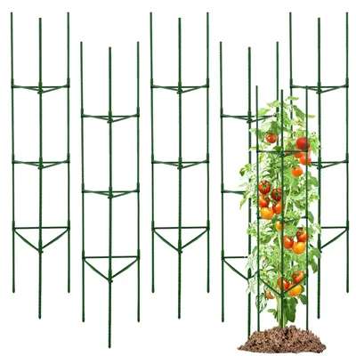 Imagen del producto de Soportes para plantas, 160 cm, paquete de 6 unidades, para jardín y balcón