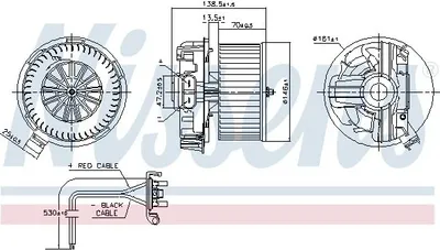 Produktbild von NISSENS 87385 Innenraumgebläse