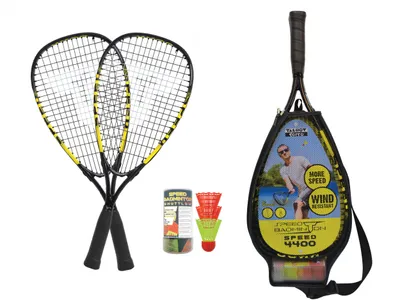 Produktbild von Talbot-Torro - Speedbadminton Set SPEED 4400 im 3/4 Bag black/yellow,