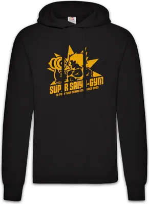 Produktbild von Urban Backwoods Black Super Saiya Gym Vintage, Herren Hoodie, Farbe: Schwarz, Größe: M