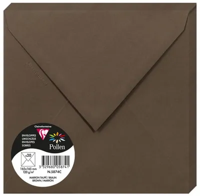 Image de Enveloppes marron olive 165x165 mm - 5874C
