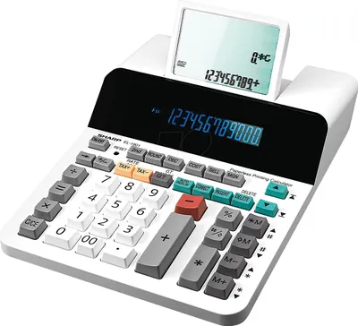 Produktbild von Sharp EL-1901 Taschenrechner Desktop Display-Rechner Weiß (SH-EL1901)