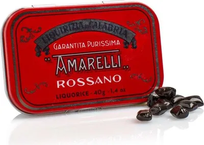 Produktbild von Amarelli Lakritzpastillen Rossa / aus purem Süßholz 480 gr.