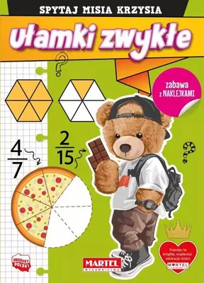 Image de Ułamki Zwykłe. Kolorowanka z naklejkami dla dzieci