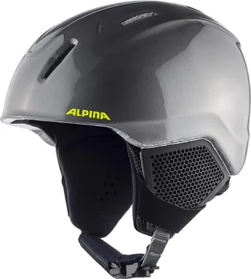 Produktbild von Alpina Carat LX - Sicherer, Bruchfester & Individuell Anpassbarer Kinder Skihelm / Snowboardhelm  Charcoal / Neon - Grau Silber Gr. 48 - 52