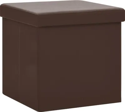 Produktbild von " "Hocker - Beistelltisch Couchtisch - mit Stauraum 2 Stk. Braun PVC NeuMöbel 2250645