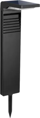 Obrázek produktu pro Solární obdélníkový zahradní sloupek černý 41 cm teplá barva LED 0,5W IP44 JOHNY Eko-Light