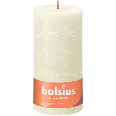 Produktbild von BOLSIUS Stumpenkerze Rustiko Shine 20x10cm weiche Perle