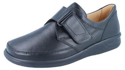 Produktbild von GANTER SENSITIV Kurt K Kletthalbschuhe schwarz/Calf-Glattleder - Größe: UK 10,5