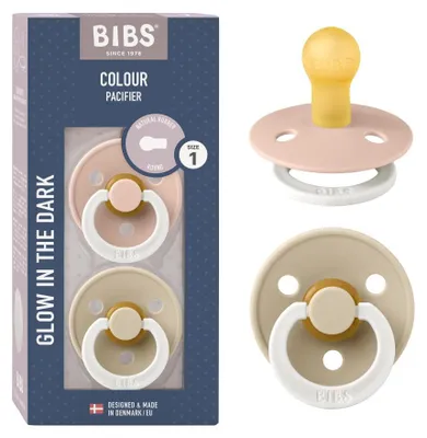 Zdjęcie produktu dla Bibs Colour, Klasyczny smoczek dziecięcy, Okrągły, Lateks, Chłopak, dziewczyna