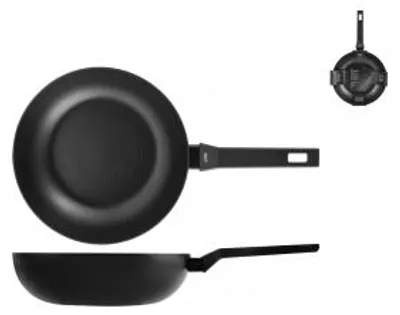 Immagine prodotto di H&H Wok 1 manico All Blacks Cm 28