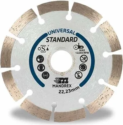 Produktbild von MandreX Diamanttrennscheibe Universal Standard Ø 230 mm Bohrung 22,23 mm