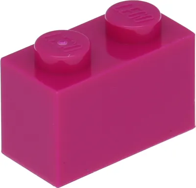 Obrázok produktu pre LEGO: 100 x kocka 1 x 2 v 'Magenta'