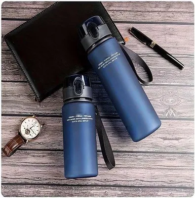 Image de Bouteille de sport 560 ml, bleue, étanche