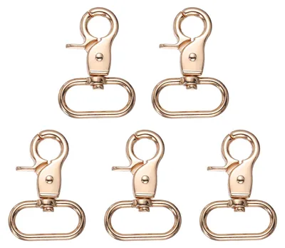 5 Karabinerhaken 25,7 mm Zinklegierung drehbar Schlüsselanhänger
