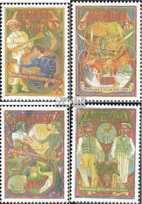Produktbild von Briefmarken Australien 1993 Mi 1344-1347 (kompl.Ausg.) postfrisch Arbeitsleben um 1890