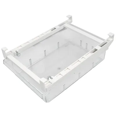 Produktbild von kühlschrank organizer schublade ausziehbar,stapelbare aufbewahrungsbox mit griff und trennwand, 30,5×20×9,5cm