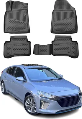 Immagine prodotto di 2017-2022 Hyundai Ioniq Hybrid PHEV Tappetini TPE Nero 4 pz