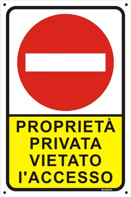 Obrázok produktu pre 2 Bezpečnostné značky označujúce zákaz vstupu (červená + žltá)