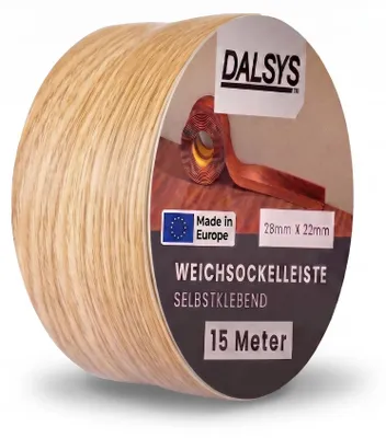 Produktbild von Dalsys Weichsockelleiste selbstklebend 15m Eiche