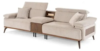 Produktbild von Elegante Couchgarnitur Designer Viersitzer Luxus Dreisitzer Stoffsessel
