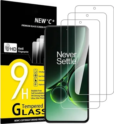 Image de Protection en verre blindé pour OnePlus Nord 3 5G, 3 pièces, dureté 9H, film de protection d'écran HD
