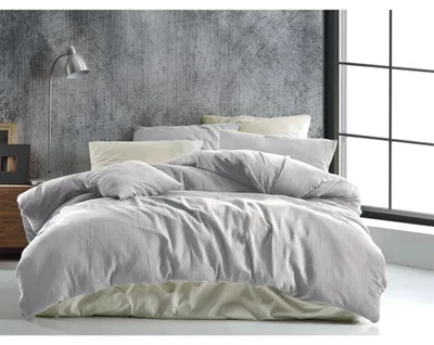 Obrázek produktu pro Mušelínové povlečení 140x200, 70x90 cm světle šedé