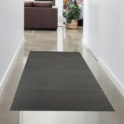 Immagine prodotto di Tappeto moderno antracite, morbido e vellutato, di facile manutenzione, per una vita elegante Dimensioni - 60 x 110 cm