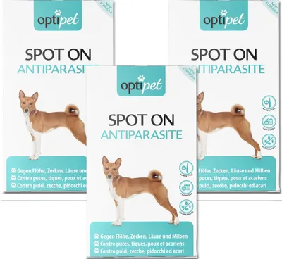 Produktbild von OptiPet 18x Spot On für Hunde, Spot on Hund, Spot on, Spot on Flöhe Hund, Zeckenschutz Hund