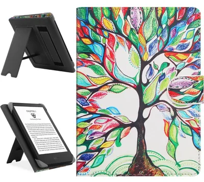 Produktbild von Universal E-Book Reader Hülle Leder Stand Schutzhülle für 6-6.8 Zoll Kindle Paperwhite Kobo Clara Pocketbook Tolino Sony