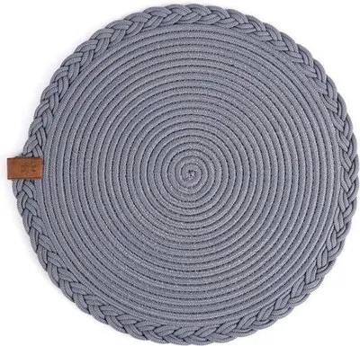 Immagine prodotto di Tovaglietta rotonda in tessuto per tavolo - 32 cm - per sala da pranzo e soggiorno - Tovaglietta in tessuto lavabile - Antiscivolo - Ideale per il tavolo della cucina