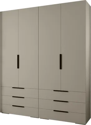 Produktbild von MEBLE KRYSPOL Inova 1 Möbelset Garderobe, 236,7x200x47cm - Kaschmir, Schwarz