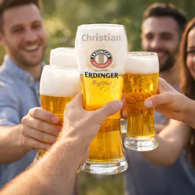 Zdjęcie produktu dla Erdinger Weizenbierglas 0,5 L personalisiert EKM-ERD-1